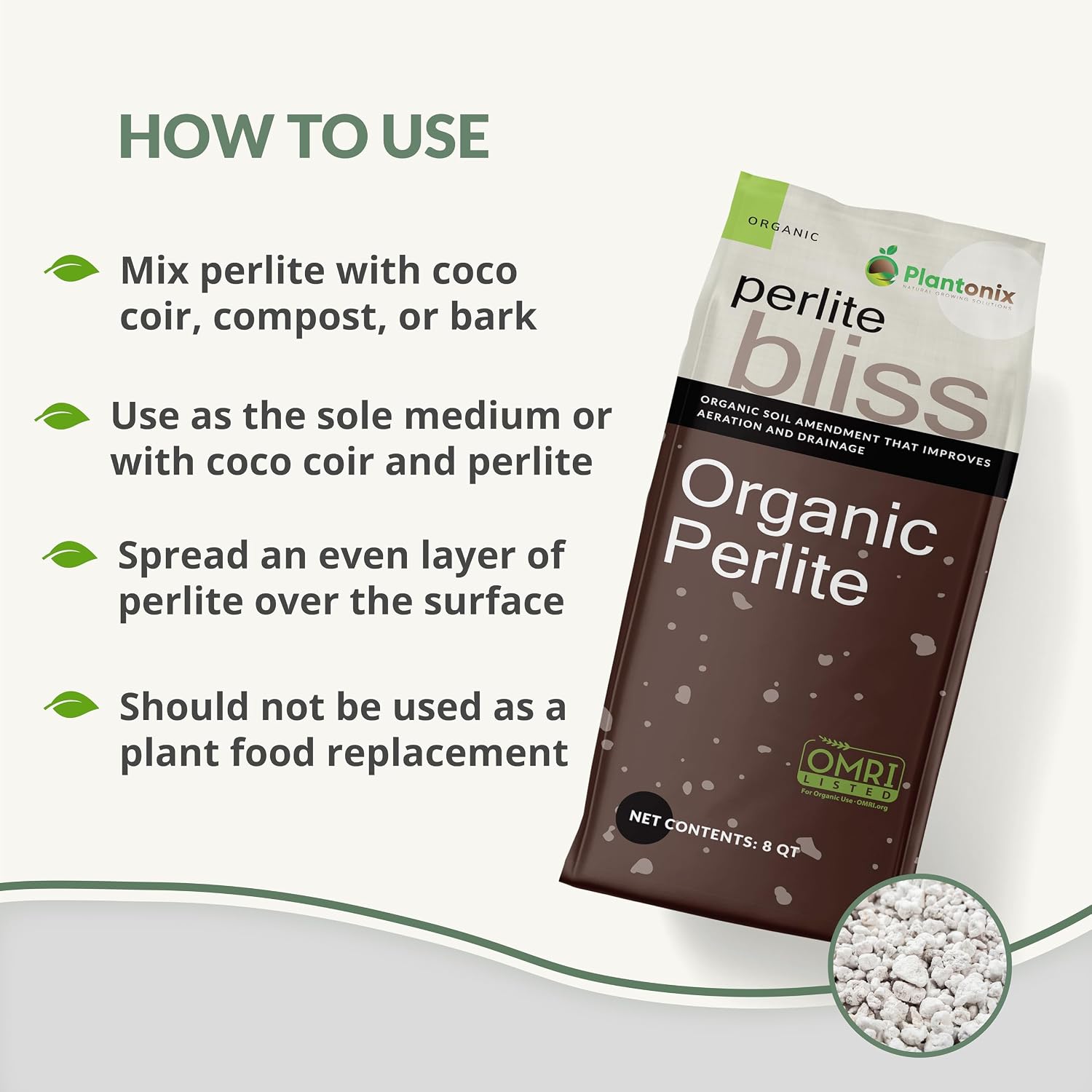 Perlite Bliss (24 Qts) - Organic Perlite for Plants Indoor Soil Amendment - Bulk Perlite for Gardening & Seed