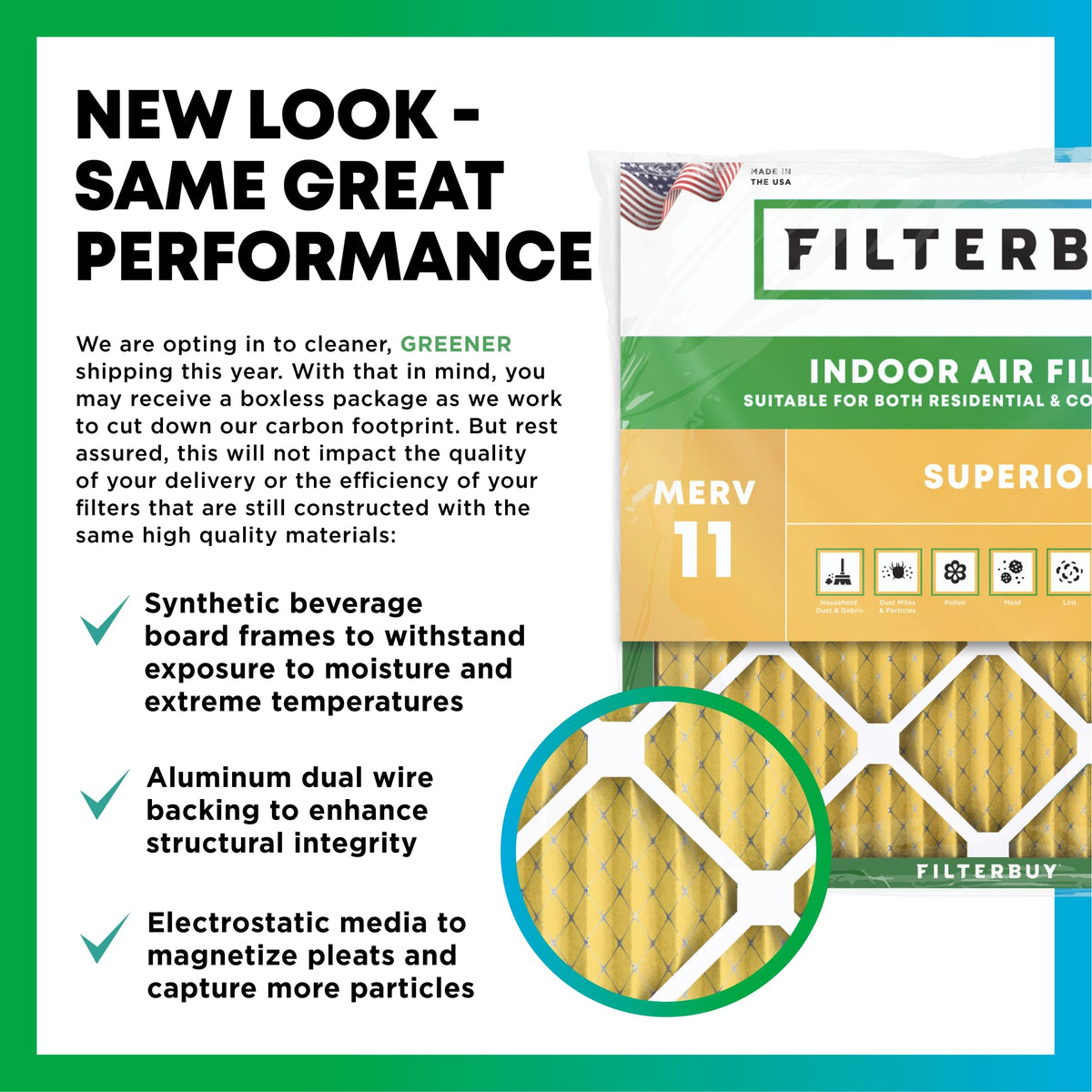 20x30x1 Air Filter MERV 11 Pet & Allergy Defense (6-Pack)