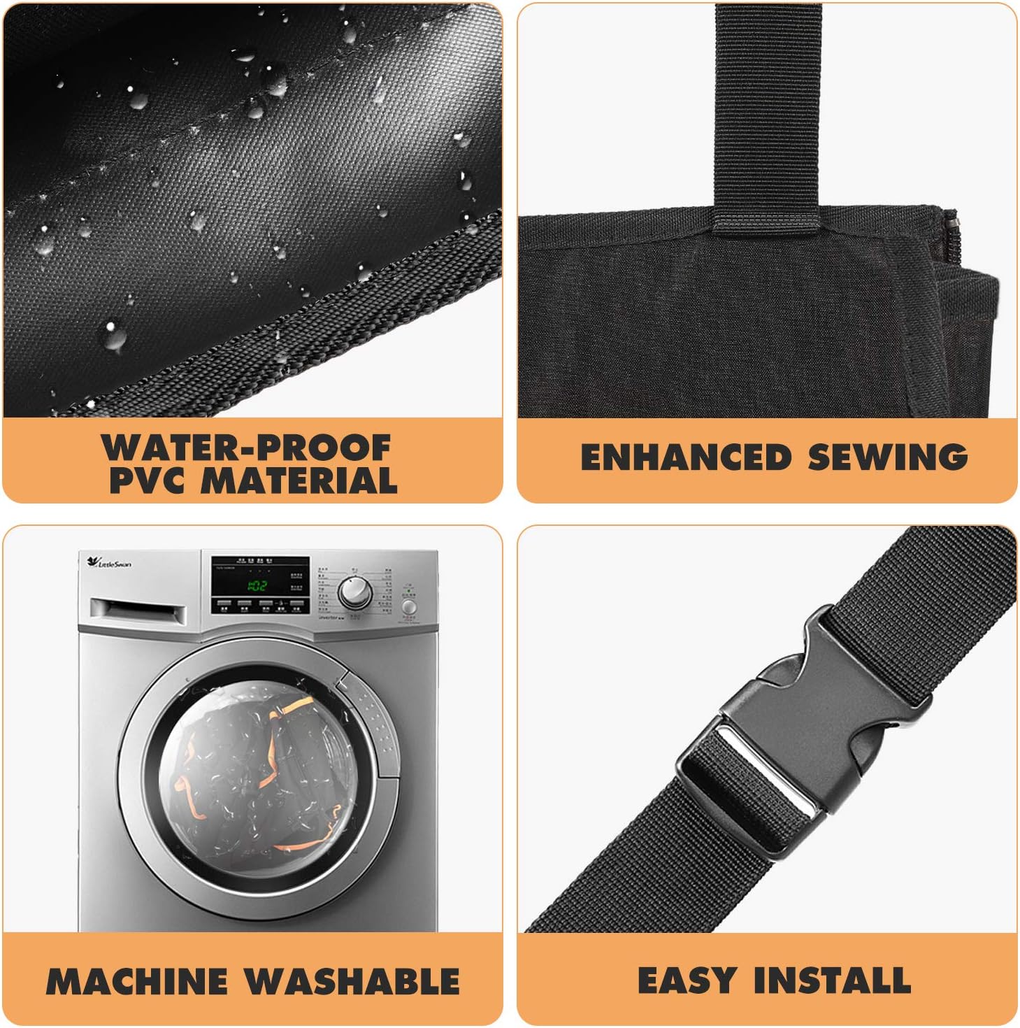 Car Trunk Organizer and Storage, Detachable Seat Back Hanging Organizers Storage with Zippers, Large Capacity Car