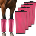 Mesh Horse Fly Boots, Pink, Set of 4