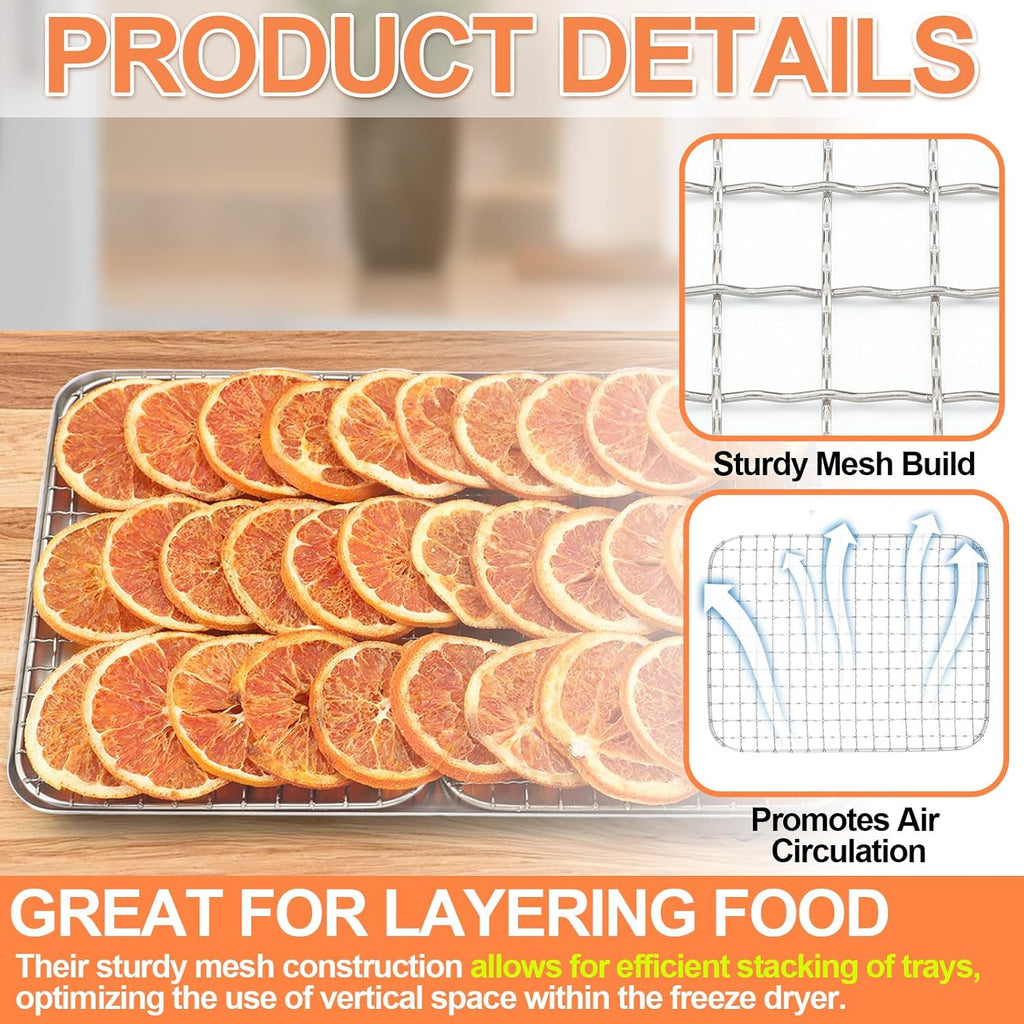 10 Pcs Wire Trays Compatible with Harvest Right Freeze Dryer 8x6"