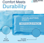 Large Soft Reusable Gel Ice Packs for Injuries, Hot and Cold, 4 Pack