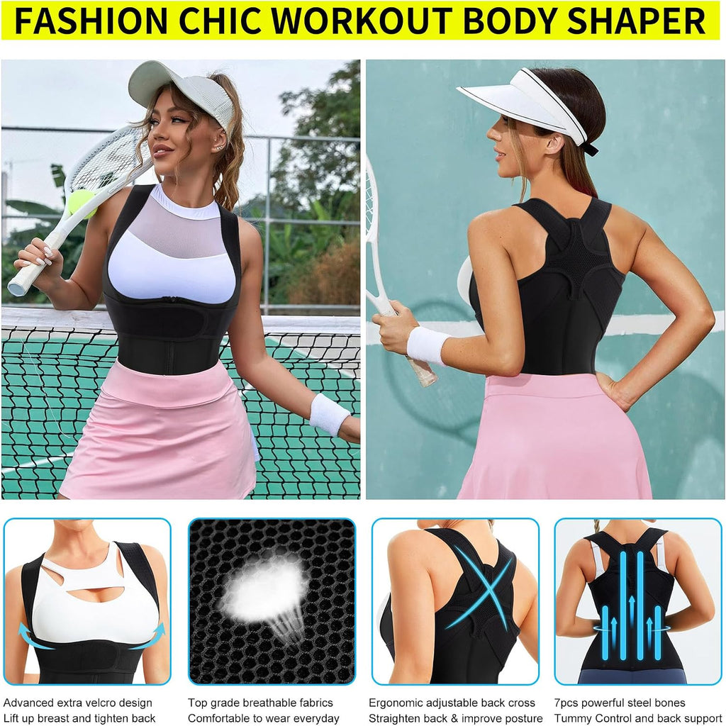 Back Brace For Women Waist Trainer Adjustable Posture Corrector