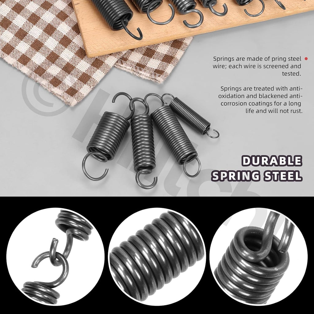 36Pcs Extension Spring Assortment Kit 12 Sizes Extension Spring Carbon Steel Small Springs Extended Spring
