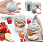 204 Pack Regular Mouth Canning Lids for Mason Jars, 70mm