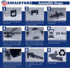 Tile Leveling System (3/16 Inch) – 300 Tile Spacers & 300 Reusable Wedges – Perfect for Smooth, Seamless Floor & Wall