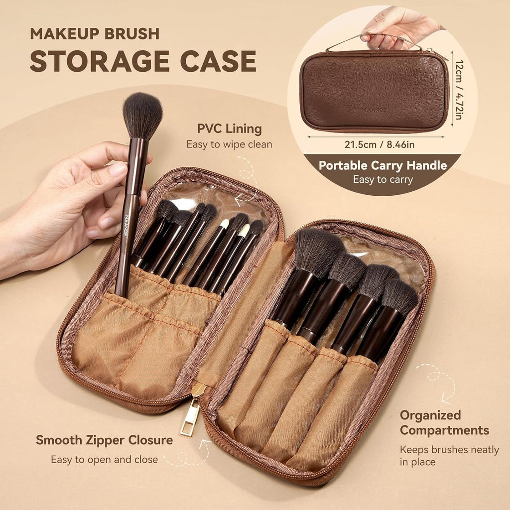 Makeup Brush Set 15 Pcs Professional Brushes with Bag for Face & Eye