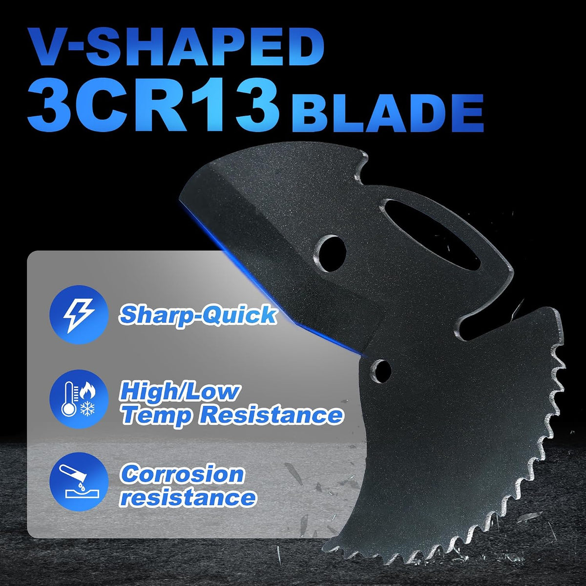 PVC Pipe Cutter, Up to 2-1/2", Ratchet Pipe Cutter Heavy-Duty | Pex Cutting Tool for Cutting PEX, PVC, PPR Plastic