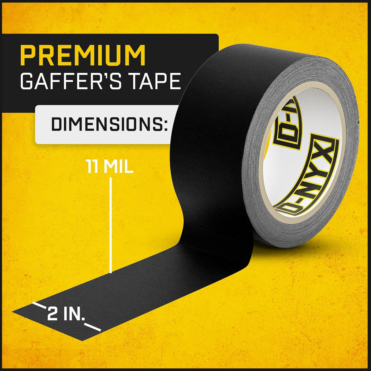 Gaffer Tape 2 Inch x 2 Pack Black Gaff Tapes