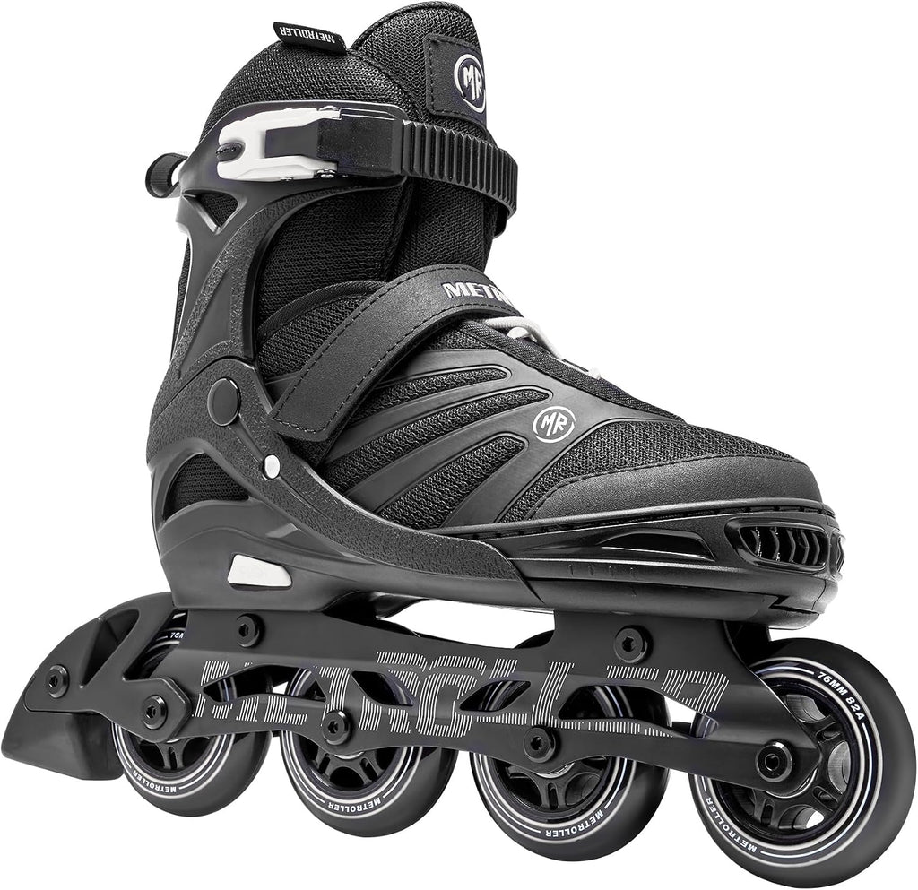 Adult Inline Skates for Men Women Teens | Comfortable Adjustable Recreational Skates Convenient Closure Entry Level