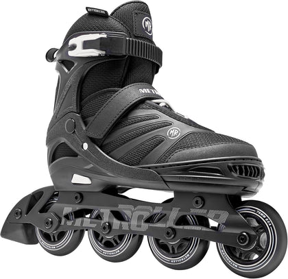 Adult Inline Skates for Men Women Teens | Comfortable Adjustable Recreational Skates Convenient Closure Entry Level