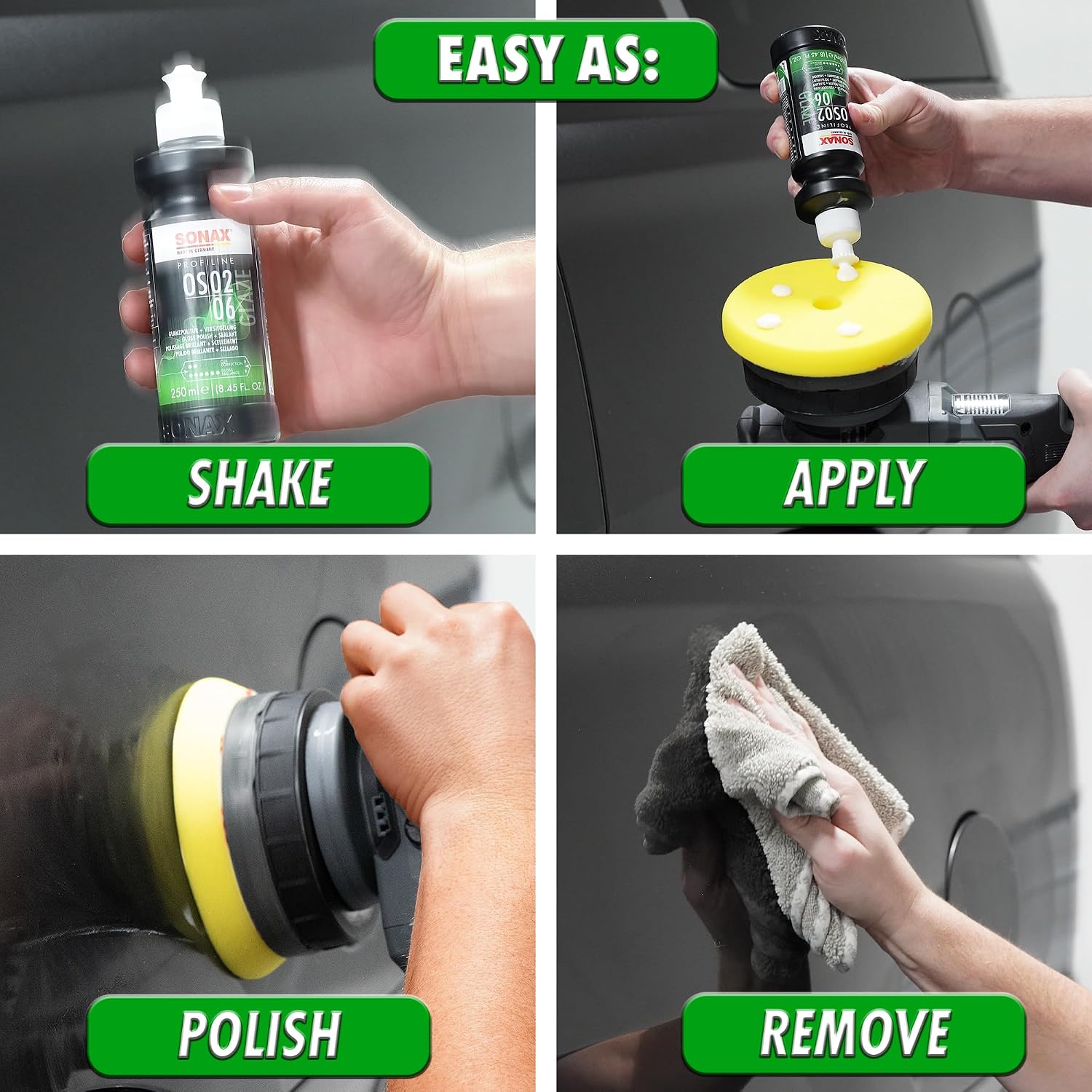 Glaze OS 02-06 247141 | All-in-One Car Polish for Scratch Removal, High-Gloss Finish & Ceramic Protection |