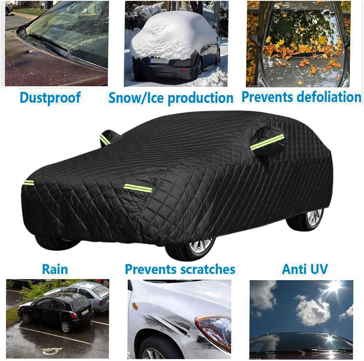 Hail Protector Car Cover Compatible with Mercedes AMG GLC 43 2016-2024 Anti-Hail Cover,Full Outdoor Hail Protection