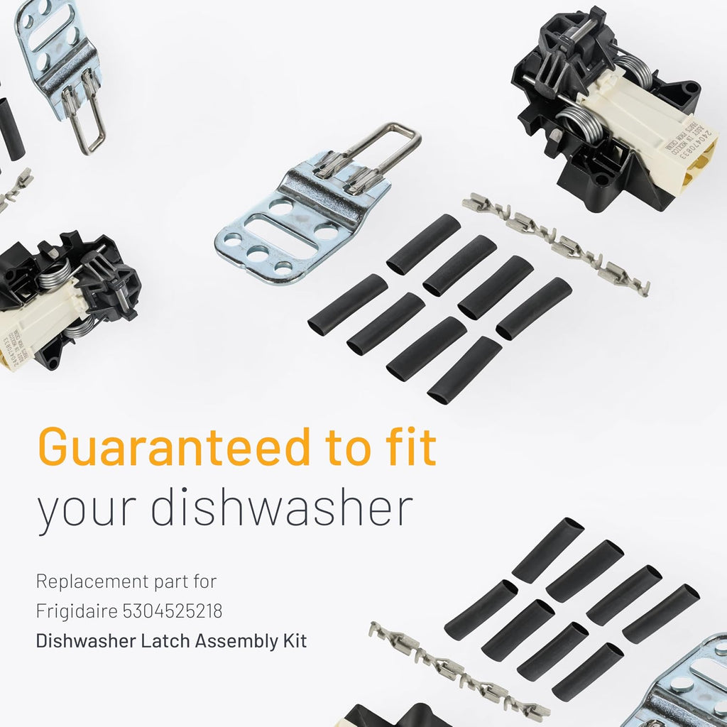 Smart Choice 5304525218 Dishwasher Door Latch Assembly Service Kit Compatible with Frigidaire, Compatible with Electrolux Dishwashers, Replaces 5304516818 154722401
