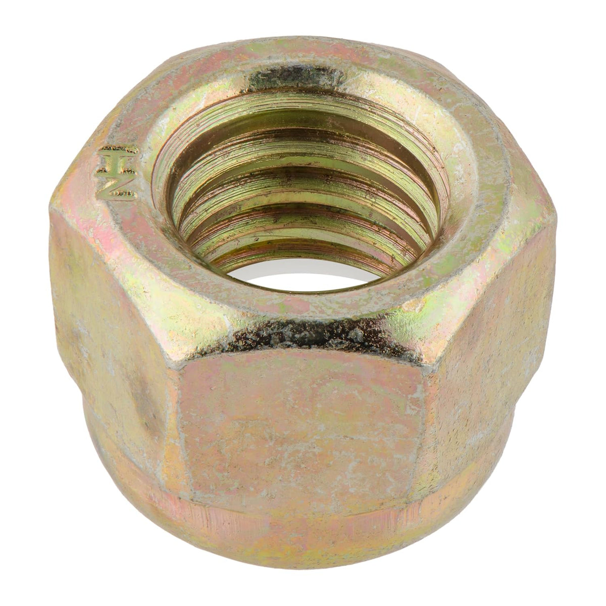 1/2"-13 (25 Pack) Grade 8 Nylon Insert Locknut Yellow Zinc by Makers Bolt