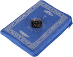 1 Pieces Portable Travel Prayer Mat with Compass, Waterproof Polyester Prayer Rug, Muslim Travel Prayer Mat, for