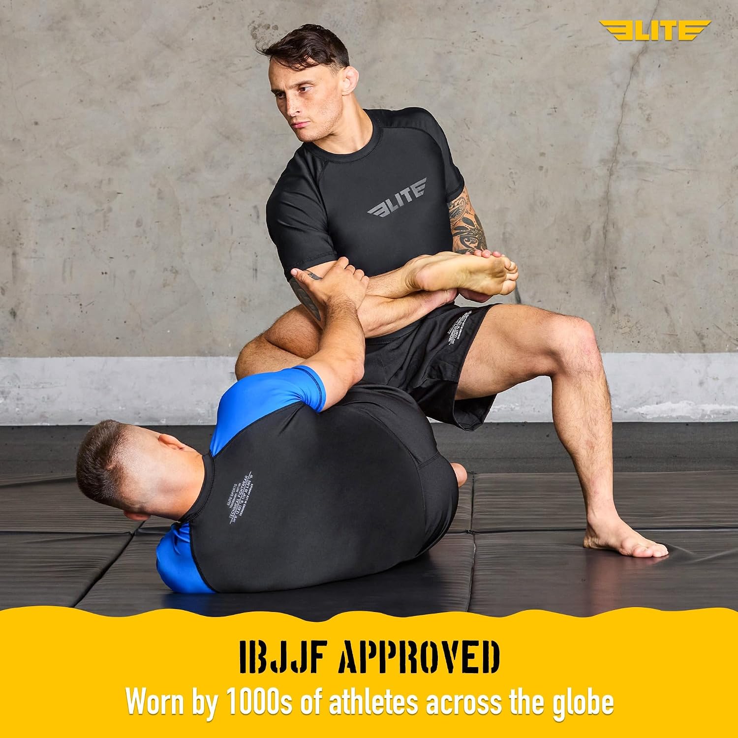 Jiu Jitsu BJJ Rash Guards, Men’s BJJ, No GI, MMA Ranked Short Sleeve Compression Base Layer Rash Guard