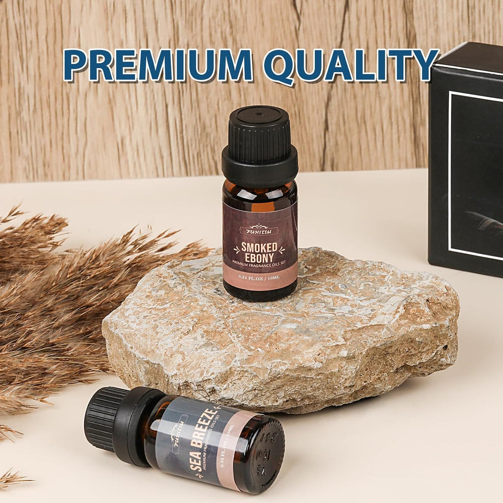 Fragrance Oil Charming Men's Set Diffuser Oil for Home（6 x 10 ML） | Soap & Candle Making Scents, Aromatherapy