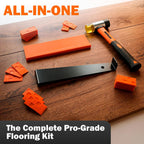 43-Piece Laminate Flooring Tools, Durable Pull Bar, Solid Double Sided Tapping Block, 40 Spacers, 33mm Double-Faced