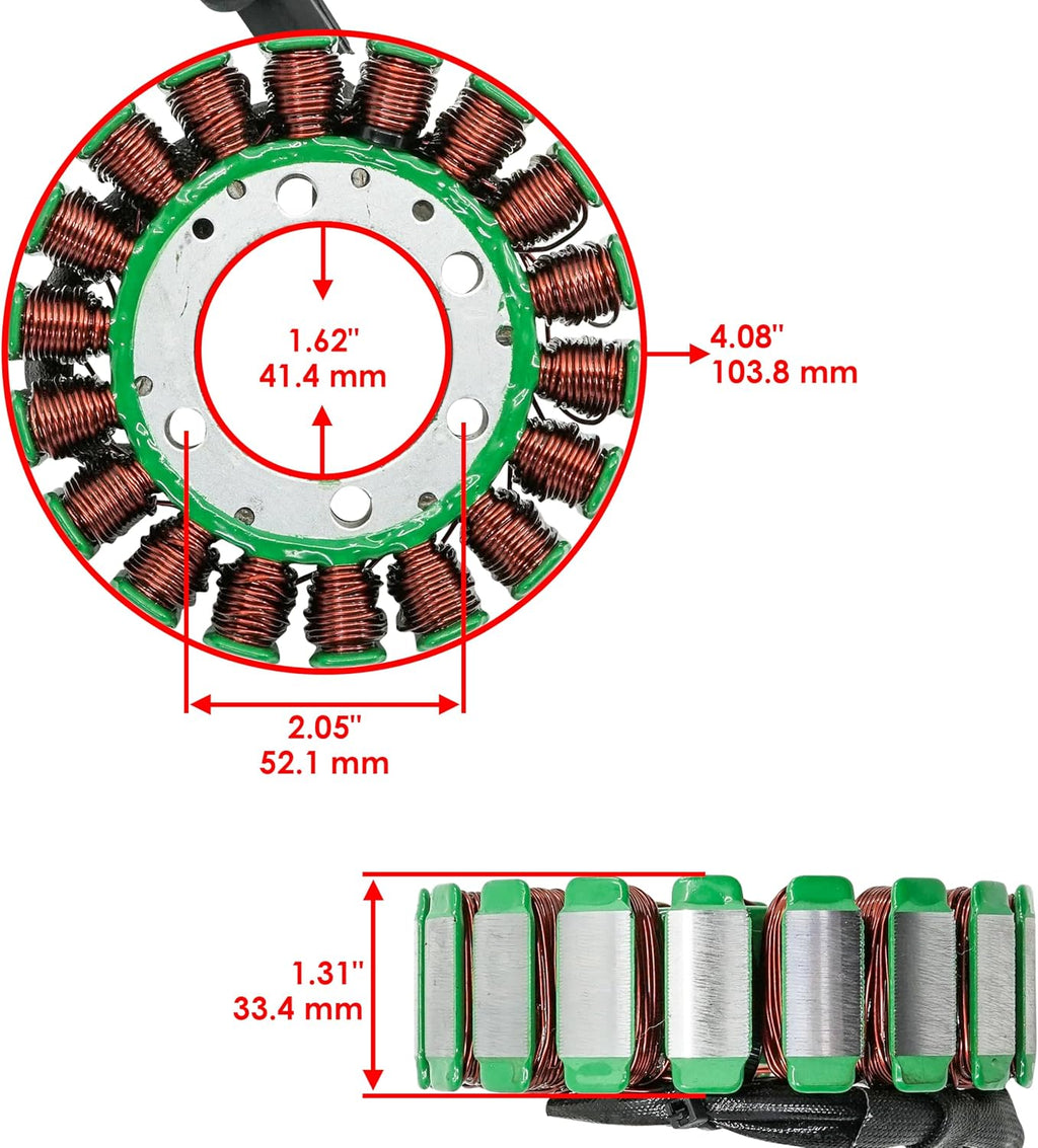 Caltric Stator Compatible With Can-Am Outlander Max 800 Efi Std Xt 2006 2007 2008 2009 2010 2011 2012