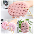Oval Bath Sponge, Soft Exfoliating Shower Cleaning Sponge, 3‑Pack
