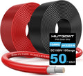 10AWG Solar Wire, Solar Cable 50Ft, Solar Extension Cable, Solar Panel Wire, 10 Gauge Wire Tinned Copper PV Wire for