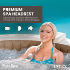 Intex PureSpa Cushioned Foam Headrest Pillow for Inflatable Hot Tubs