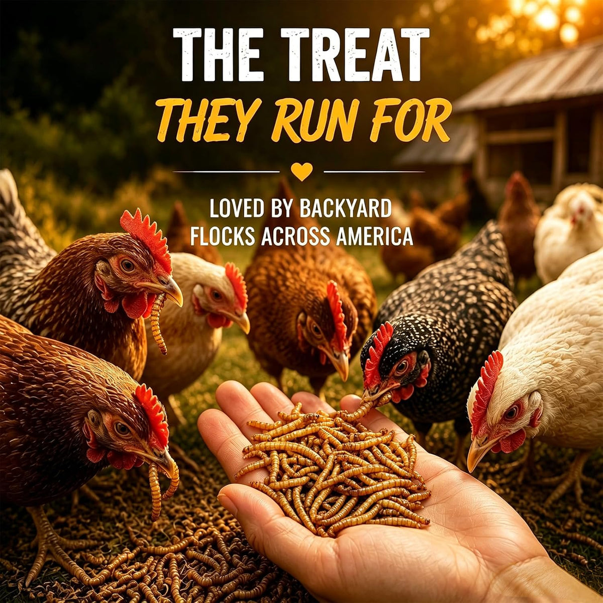 5LB Dried Mealworms for Chickens, Ducks & Wild Birds, High Protein Treat