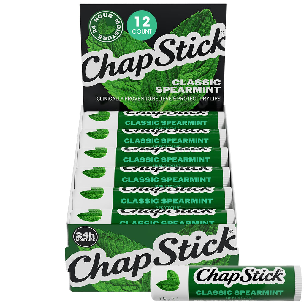 Classic Spearmint Lip Balm, Bulk 12-Pack
