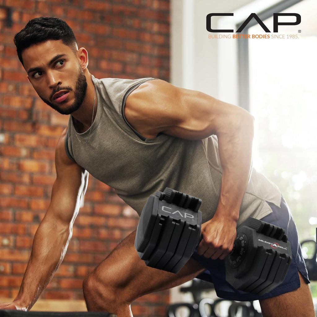 ADJUSTABELL Adjustable Dumbbell Set, Premium Quick Select Adjustable Weights for Strength Training, Singles & Pairs