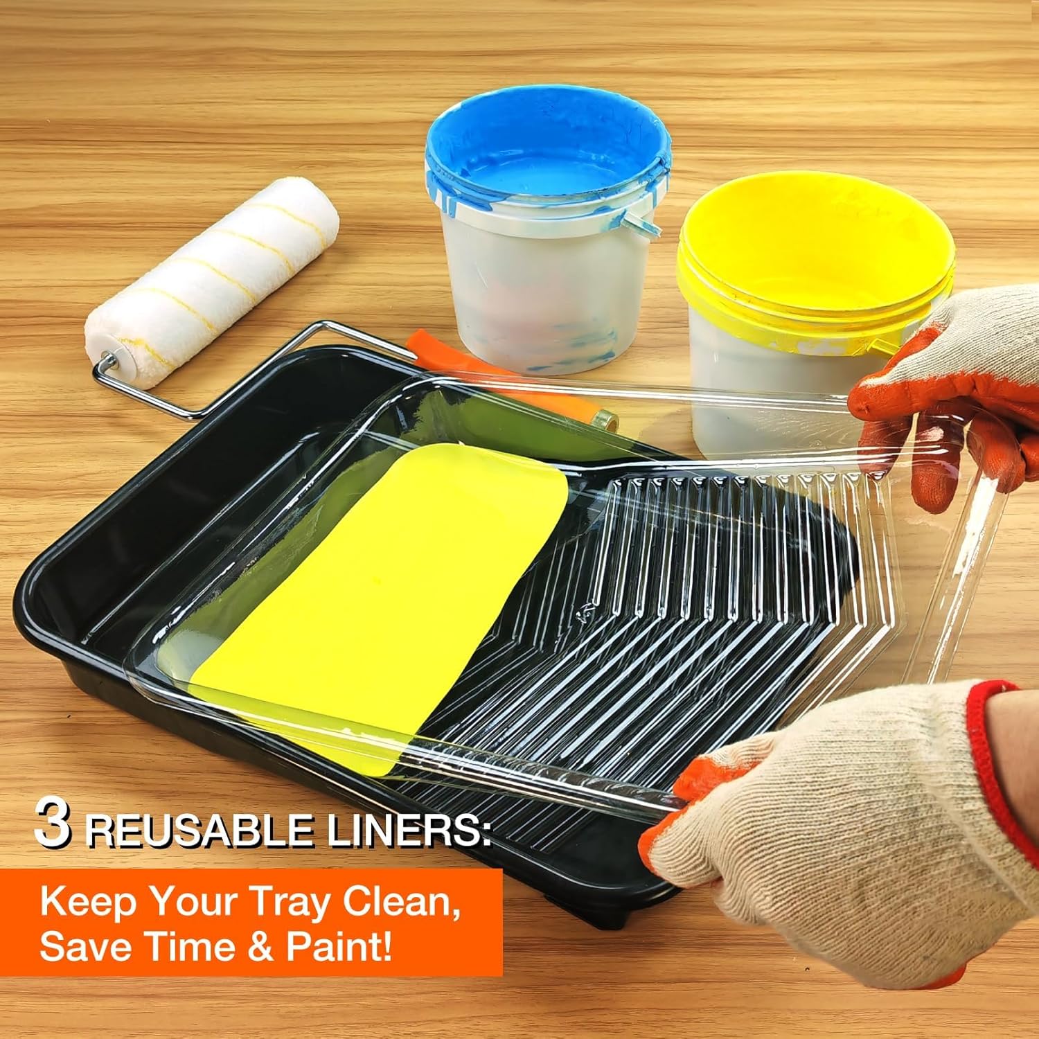 King Origin 31 PCS Paint Roller Kit, Extension Pole (4.75 ft), 4"&9" Paint Roller, Paint Tray & Liners, Brushes |