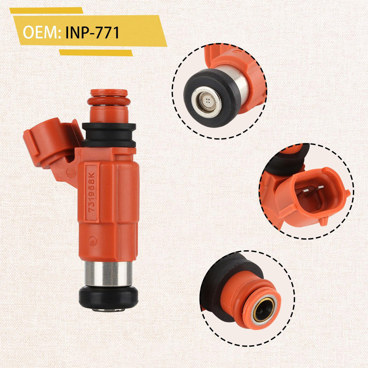 Compatible with/Yamaha/&/Mercury 2000-2010 Outboard 115HP Fuel Injectors