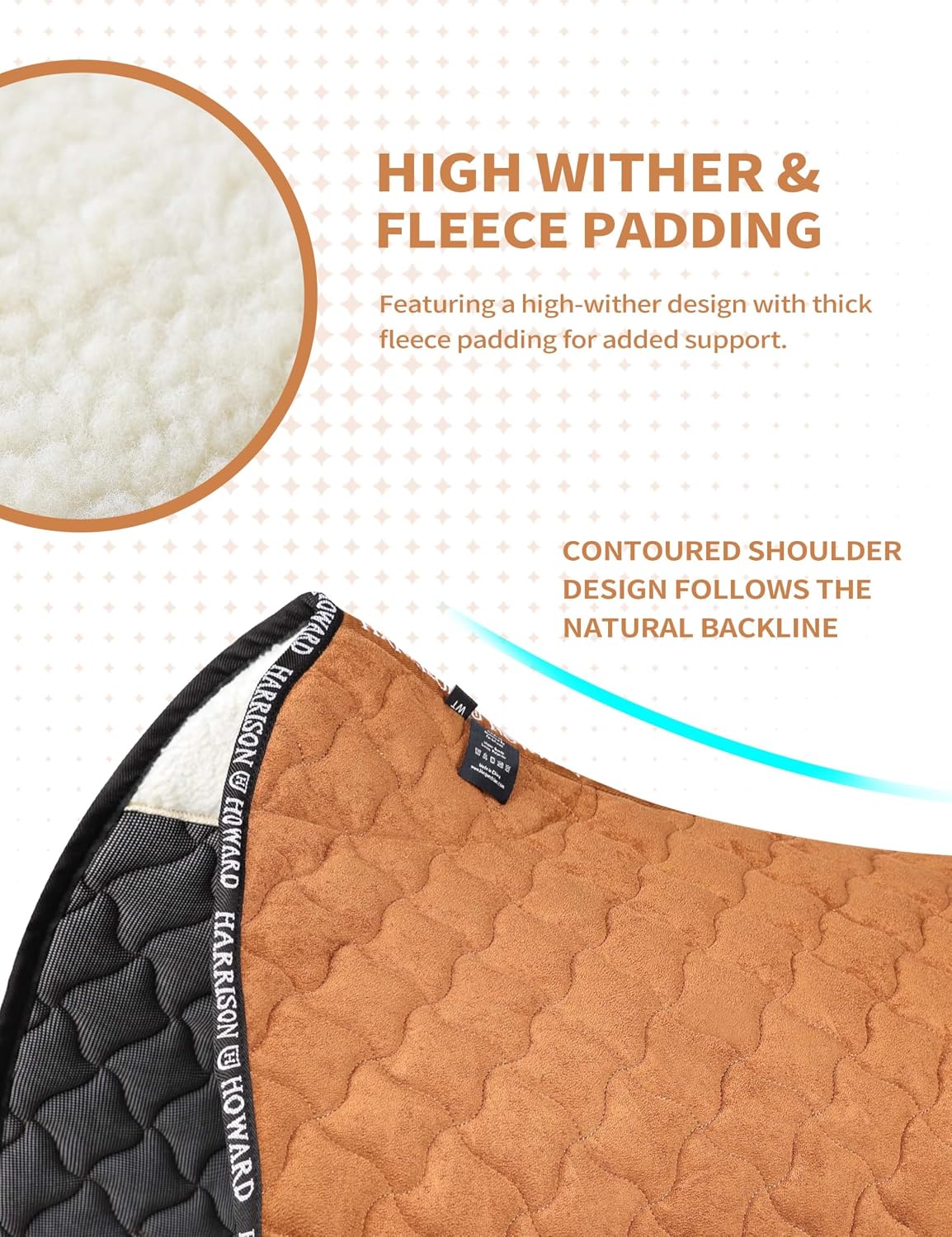 Far Infrared Saddle Pad, Western Saddle Pad