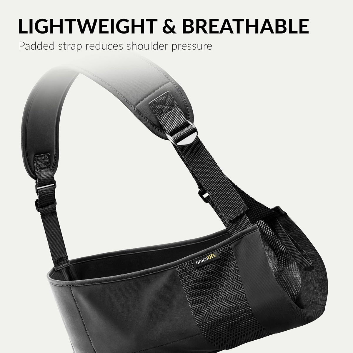 Arm Sling with Padded Strap & Storage Pocket, One Size