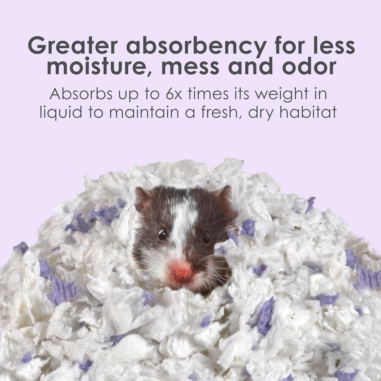 Clean & Cozy Lavender Paper Bedding for Guinea Pigs, 49.2 Liters | Fresher habitats with rabbit bedding. Hamster