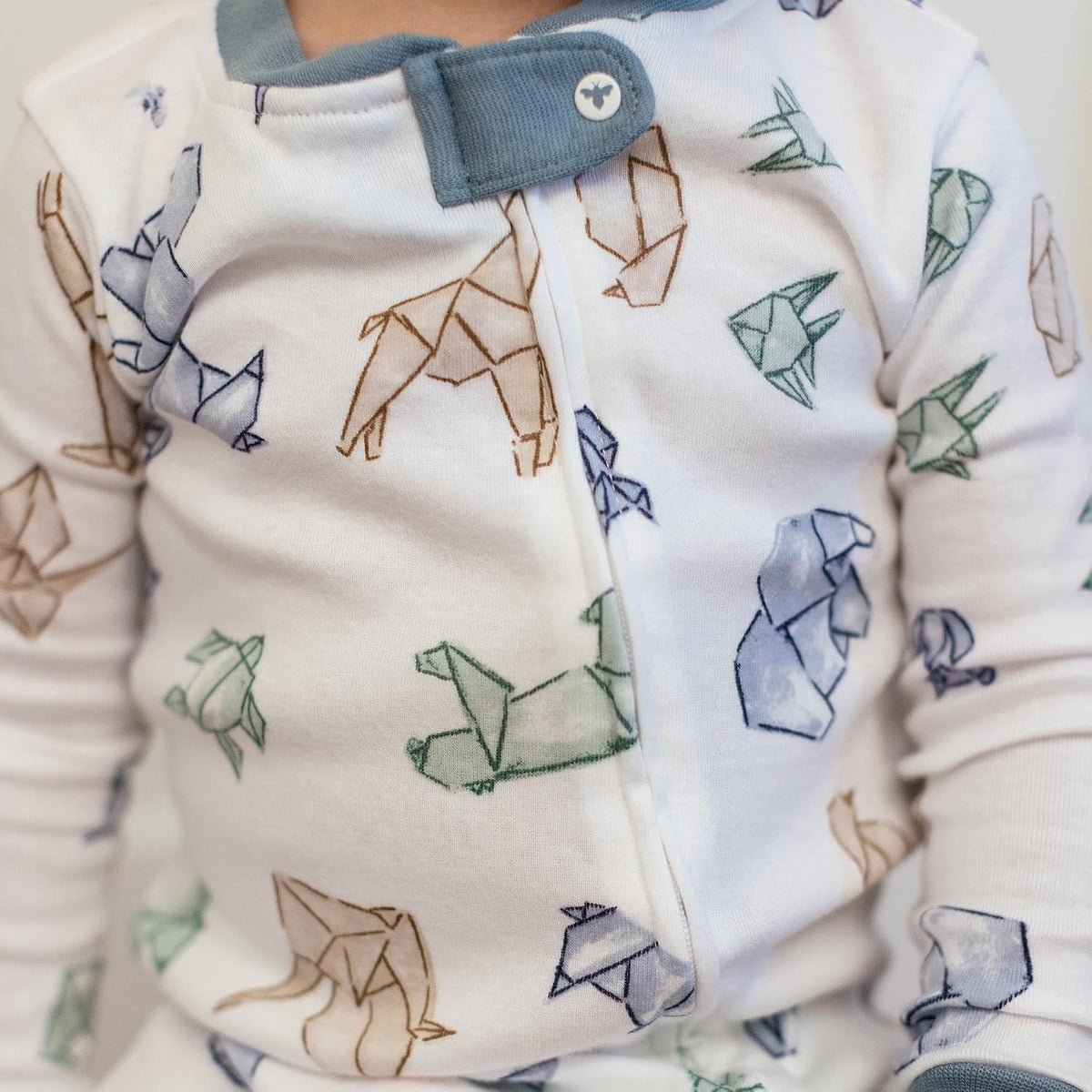 Boys Organic Cotton, Snug Fit Footed Sleeper Pajamas