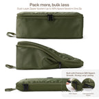 TripCozy Compression Packing Cubes, 6 Set, Olive Green