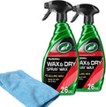 50834 1-Step Wax and Dry, Quick and Easiest Step to High Shine, for Cars, Trucks, Motorcycles and RVs, 26 oz. Double