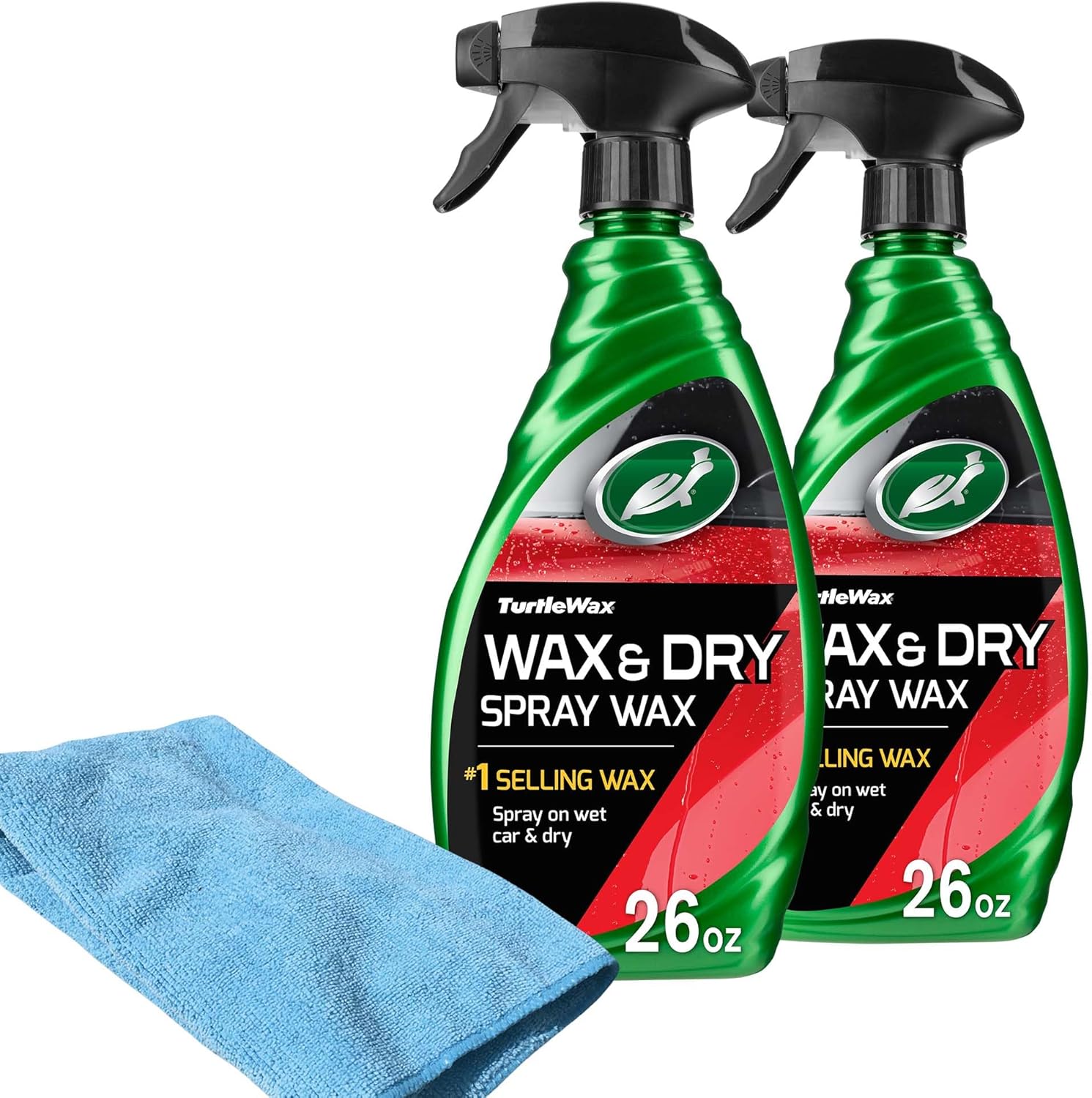 50834 1-Step Wax and Dry, Quick and Easiest Step to High Shine, for Cars, Trucks, Motorcycles and RVs, 26 oz. Double