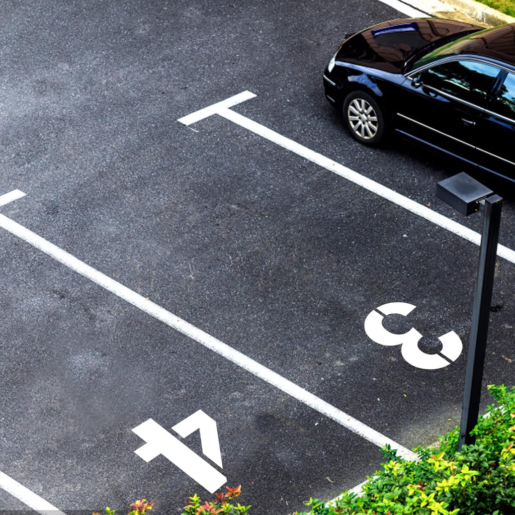 8inch Large Number Stencils, Reusable Curb Address Numbers 10pcs Plastic Parking Stencils for Painting from 0 to 9