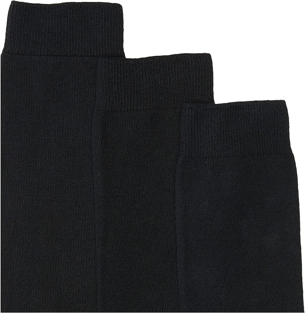 Girl's School Uniform Cotton Knee High Dress Socks 3 Pair Pack