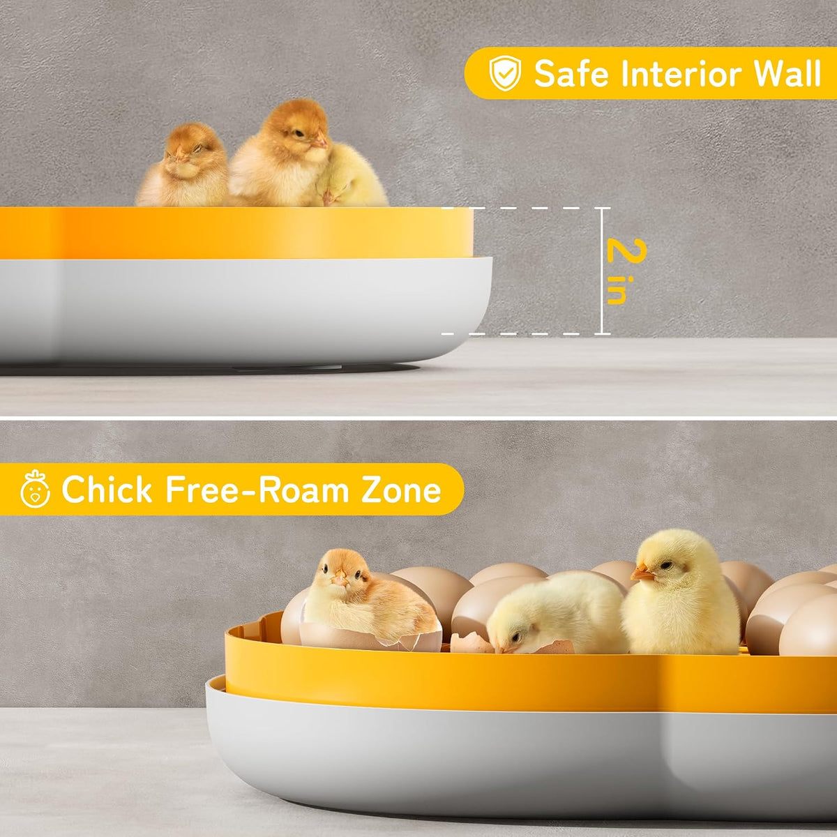 25 Egg Incubators for Hatching Eggs, Auto Turning, Temp & Humidity Control