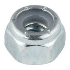 1/4"-20 (100 Pack) Nylock Hex Nuts, Grade 2, Nylon Insert Locknut by Makers Bolt