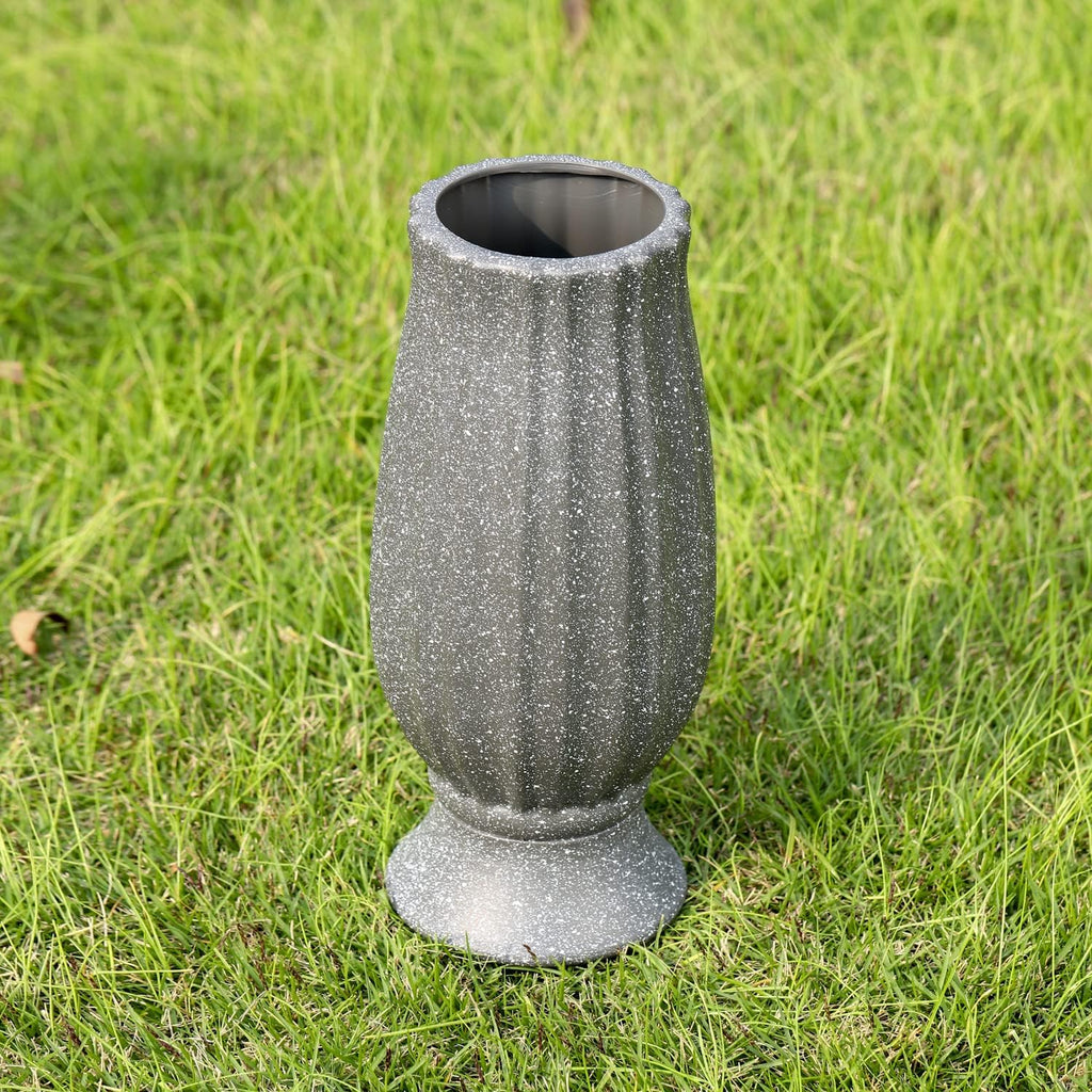 10” Cemetery Vases with Metal Spike for Artificial Flower Grave Decorations