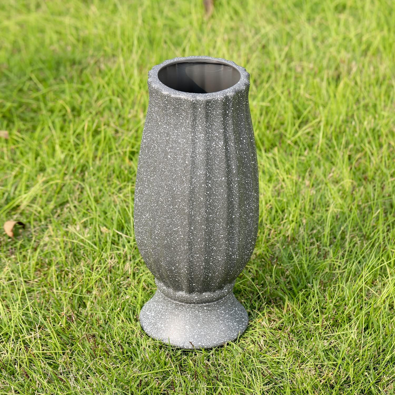 10” Cemetery Vases with Metal Spike for Artificial Flower Grave Decorations