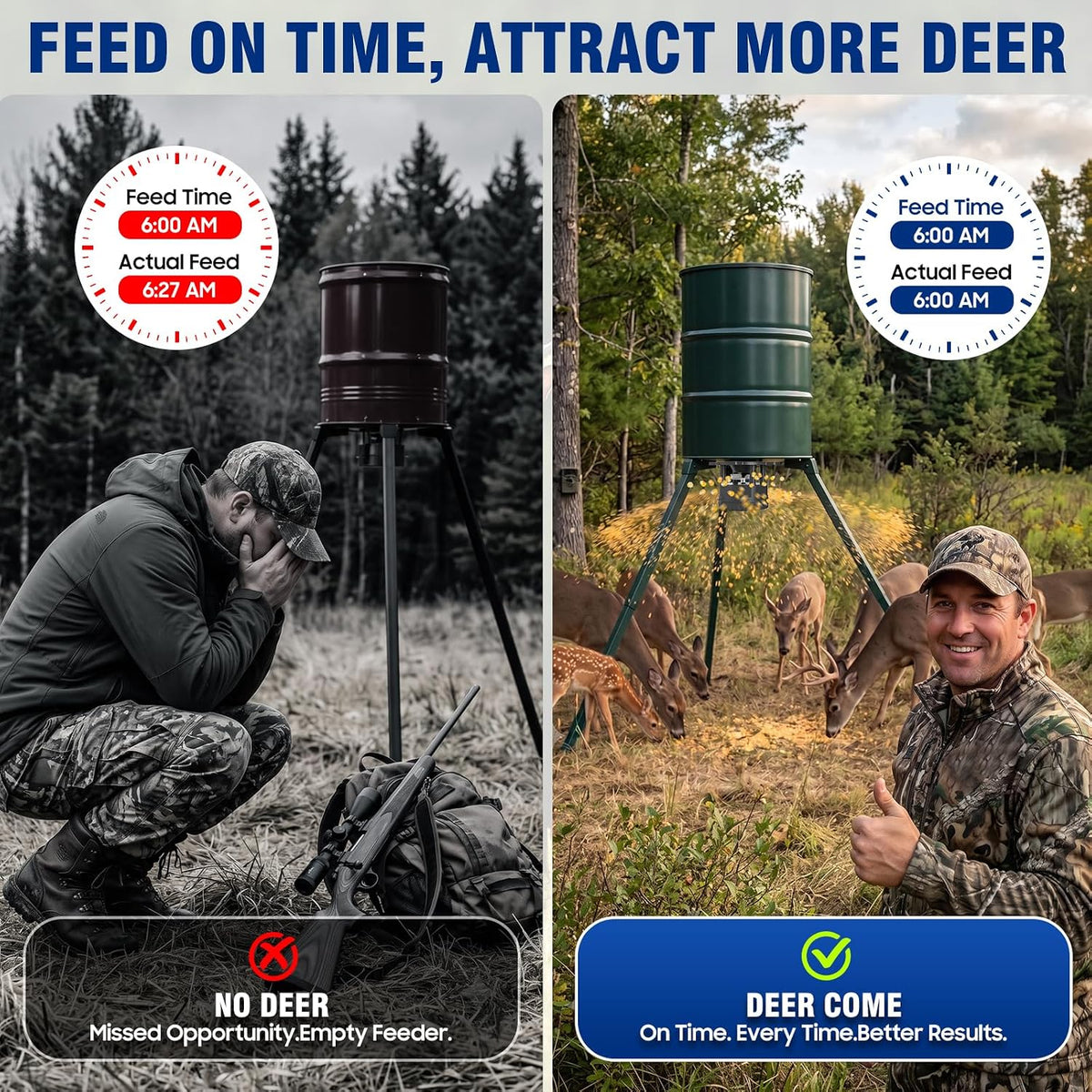 Deer Feeder Kit with 2 Mounting Options