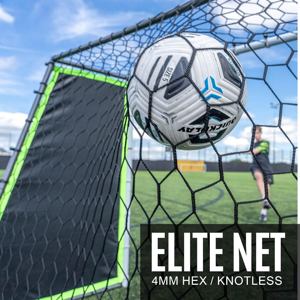 GS Trainer 3-in-1 Soccer Goal and Rebounder for Solo Training | 3 in 1 goal, rebounder & passing wall, Galvanized