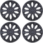 4-Pack 14 Inch Wheel Rim Cover Hubcaps, R14 Hub Caps, Matte Black