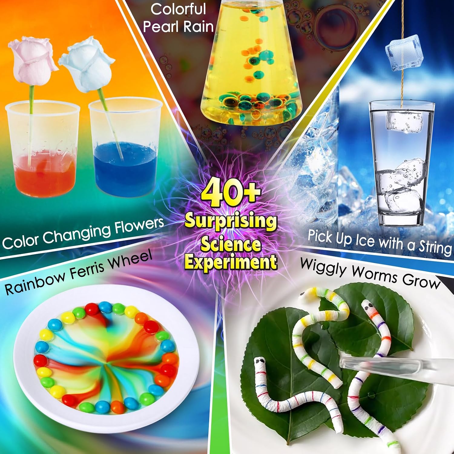 40+ Experiments Science Kit for Kids Chemistry Set STEM Toy | Reaction, Magic, Fun, Educational Toy Gift Idea, for