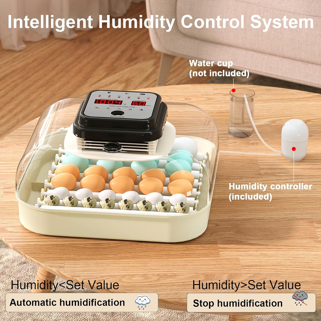35 Chicken Egg Incubator, Quail Incubator with Humidity Control